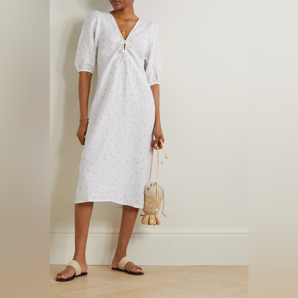 Deiji Studios Away Dress Floral Dot